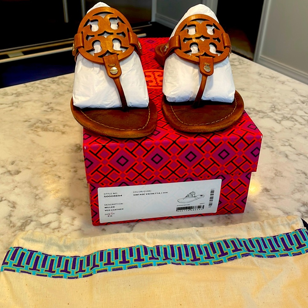 Tory Burch Miller Leather Sandal
